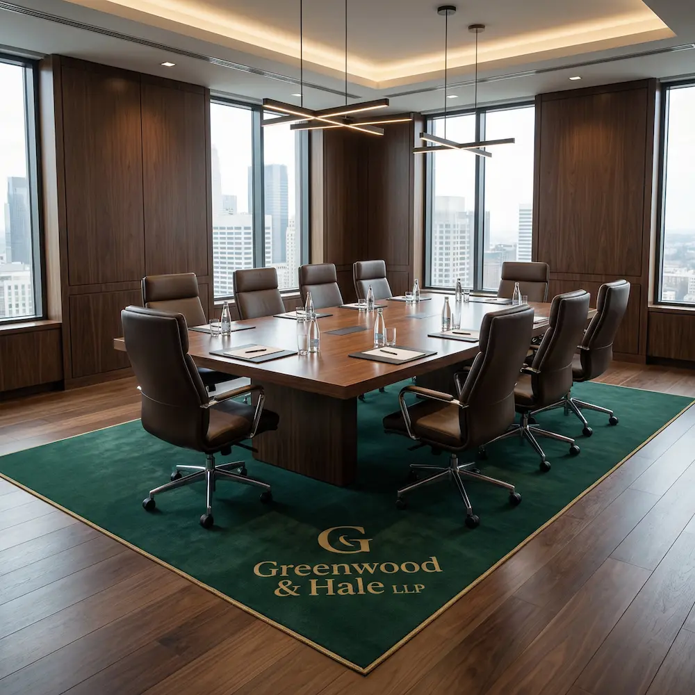 Custom Law Firm Logo Rugs