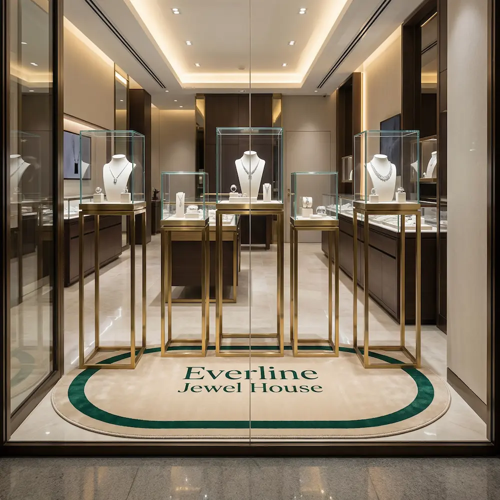 Custom Jewelry Store Logo Rugs