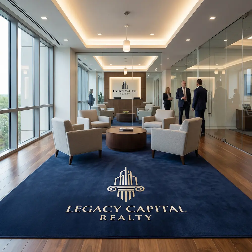 Custom Real Estate Logo Rugs
